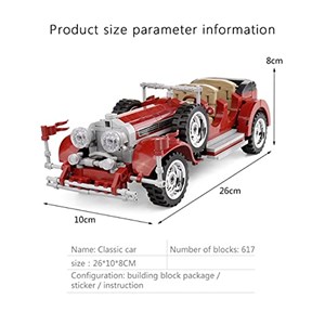 لگو تکنیک ماشین مرسدس کلاسیک مدل 617Pcs Mercedes Retro Classic Cars_اسباب بازی